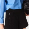 Rhinestone tweed shorts