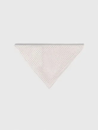 Rhinestone wool triangle scarf