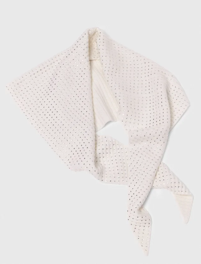 Rhinestone wool triangle scarf Rhinestone wool triangle scarf