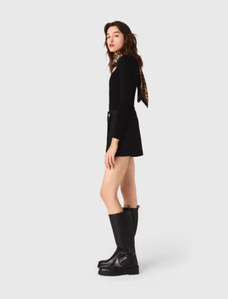 Rib knit sweater