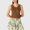 Rib knit vest top Rib knit vest top