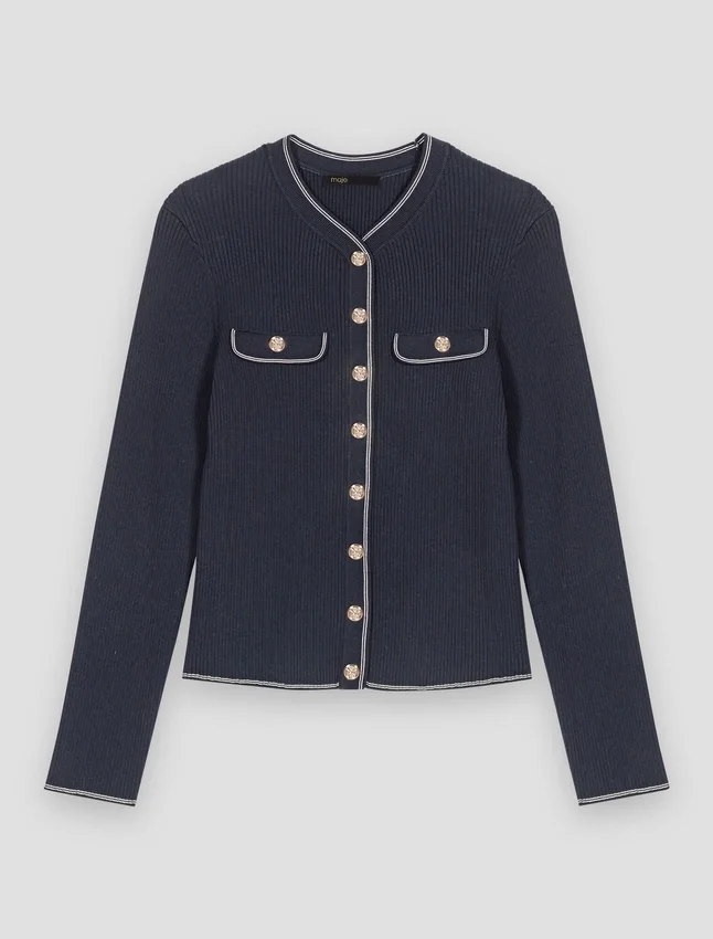 Ribbed knit cardigan Ribbed knit cardigan