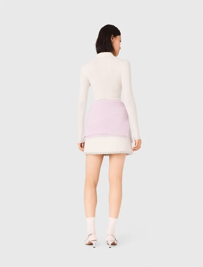 Ribbed polo sweater Ribbed polo sweater