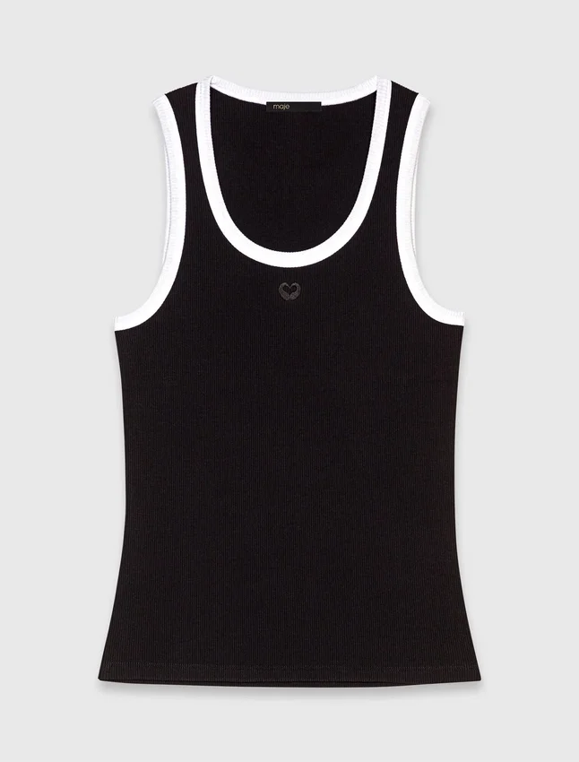 Ribbed vest top Ribbed vest top
