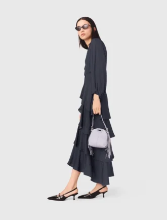 Ruffled maxi dress
