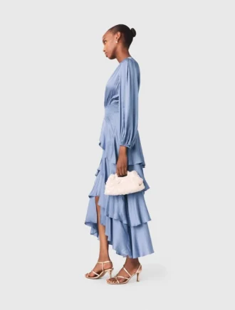 Ruffled maxi dress