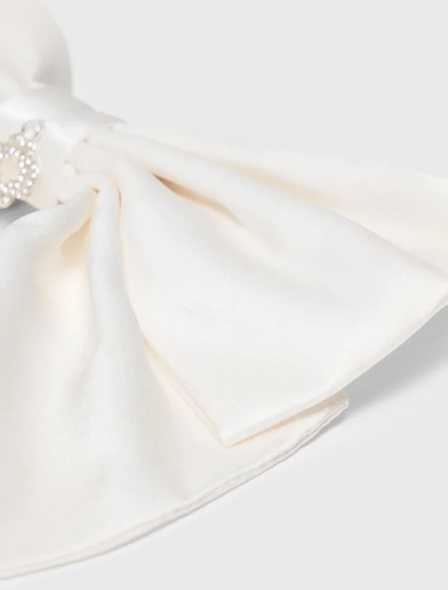 Satin-effect bow barrette Satin-effect bow barrette