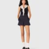 Satin-effect shorts