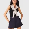 Satin-effect shorts