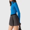 Second-skin sweater with a high neck