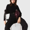 Second-skin sweater with a high neck