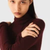 Second-skin sweater with a high neck