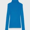 Second-skin sweater with a high neck