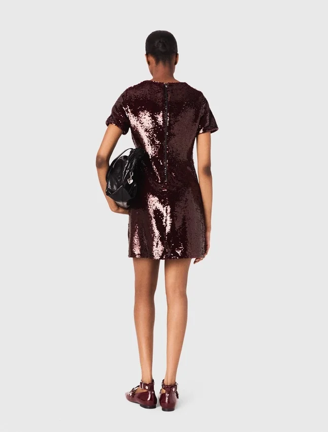 Sequin-embroidered mini dress Sequin-embroidered mini dress