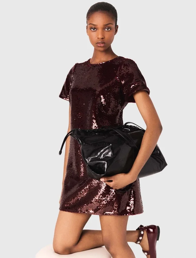 Sequin-embroidered mini dress Sequin-embroidered mini dress