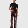 Sequin-embroidered trousers