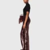 Sequin-embroidered trousers