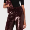 Sequin-embroidered trousers