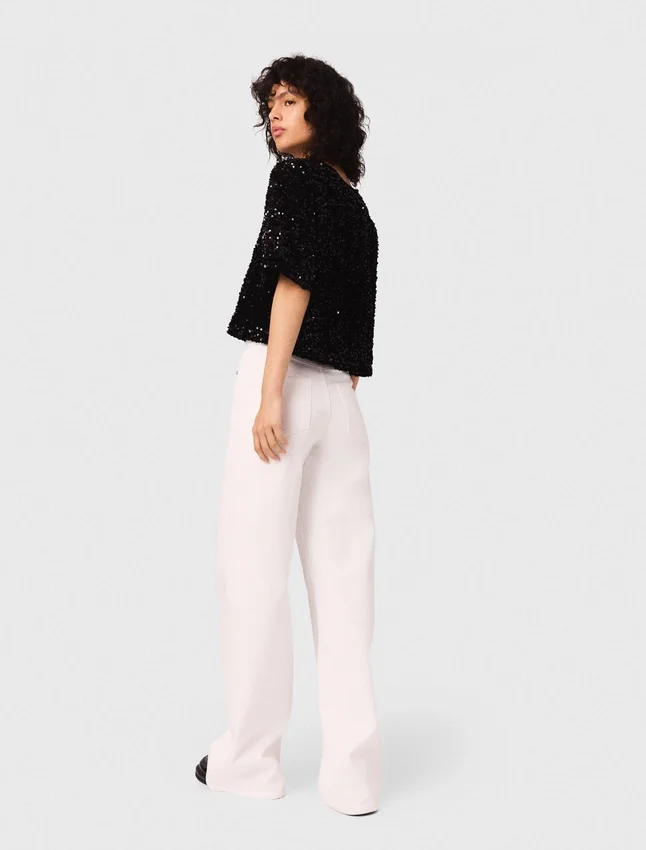 Sequinned velvet top Sequinned velvet top