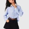 Shirt with removable jewel collar