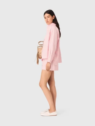 Shirt with removable scarf