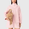 Shirt with removable scarf