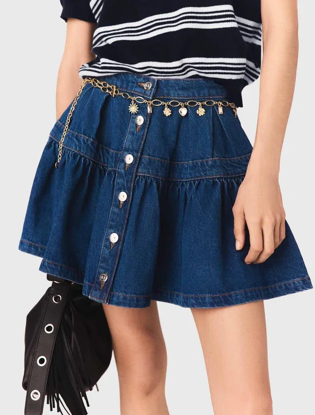 Short denim skirt Short denim skirt