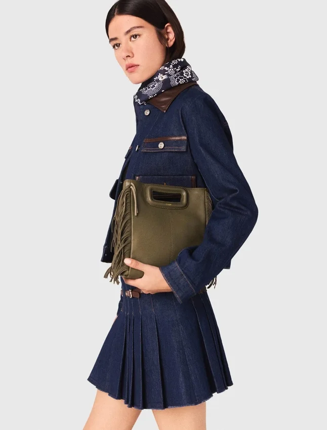 Short denim skirt with lining Short denim skirt with lining