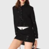 Short embroidered jacket