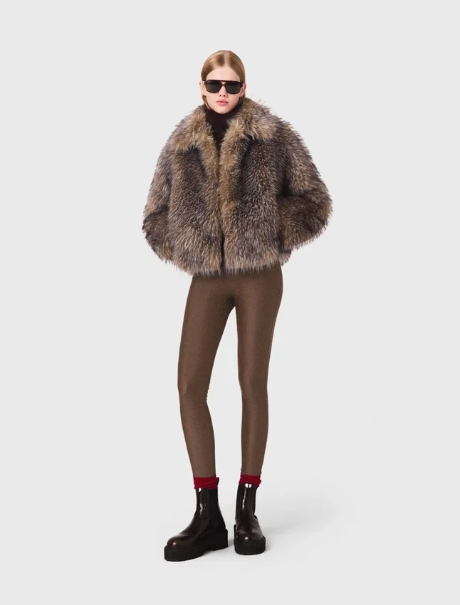 Short faux fur coat Short faux fur coat