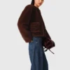 Short faux fur coat