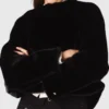 Short faux fur coat