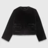 Short faux fur coat