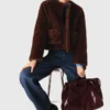 Short faux fur coat