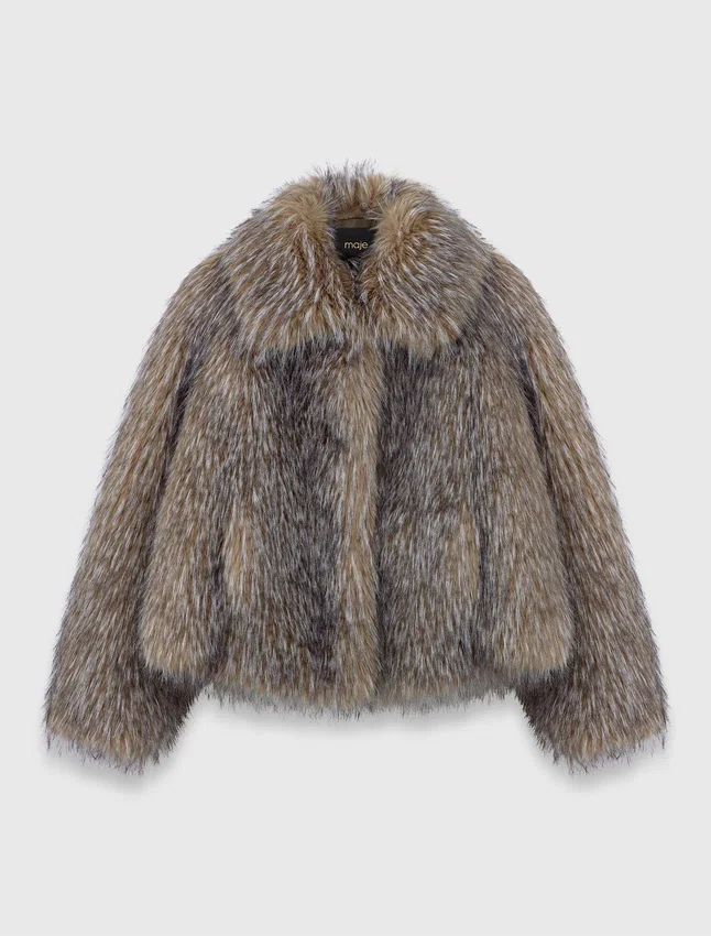 Short faux fur coat Short faux fur coat