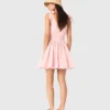 Short flared cotton dress