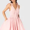 Short flared cotton dress