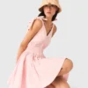 Short flared cotton dress