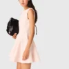 Short flared tweed dress