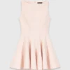 Short flared tweed dress