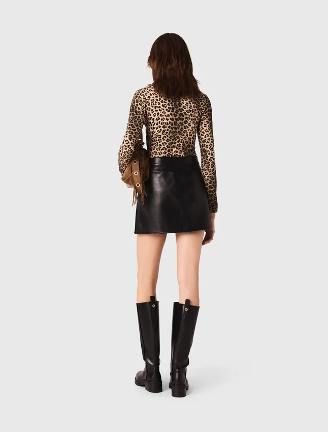 Short leather skirt Short leather skirt
