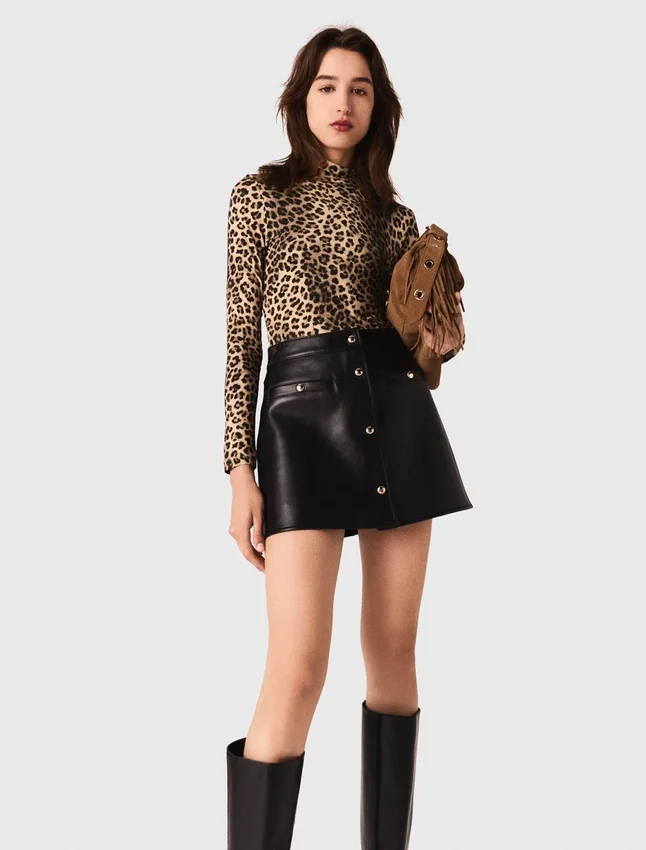 Short leather skirt Short leather skirt
