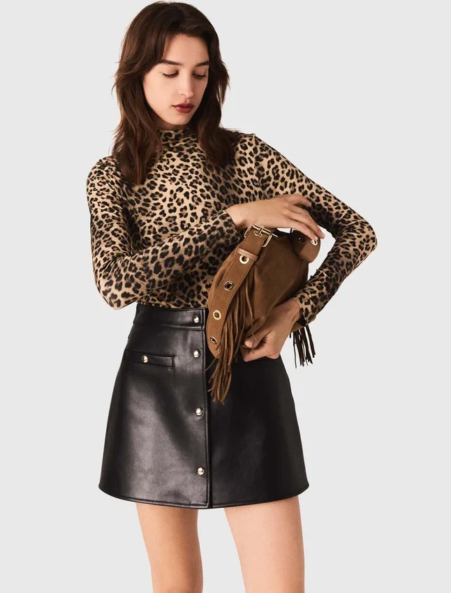 Short leather skirt Short leather skirt