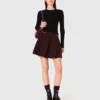 Short pleated skirt
