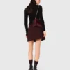 Short pleated skirt
