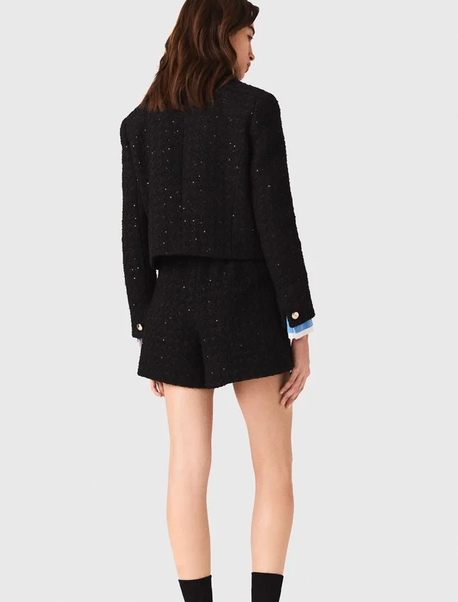 Short rhinestone tweed jacket Short rhinestone tweed jacket