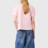Short-sleeve jewel neck T-shirt