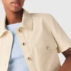 Short-sleeved cropped jacket