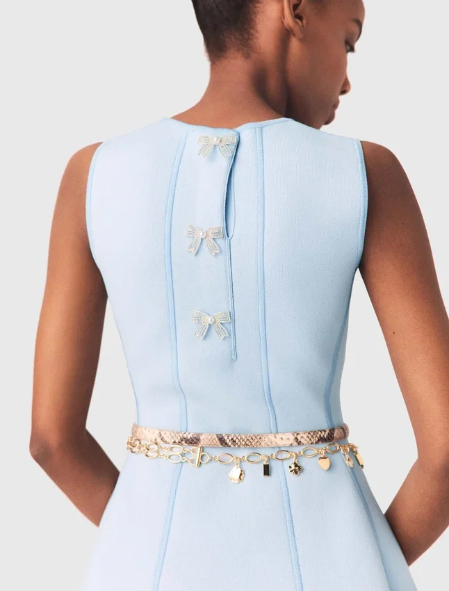 Skater dress with jewelled bows Skater dress with jewelled bows