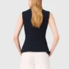 Sleeveless tweed jacket